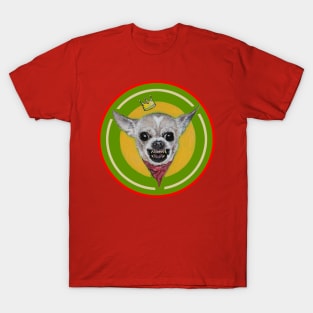 Bully | Big Bully Chihuahua | Evil Dog | Original Surreal Magic Pop Art Painting by Tyler Tilley c .2020 T-Shirt